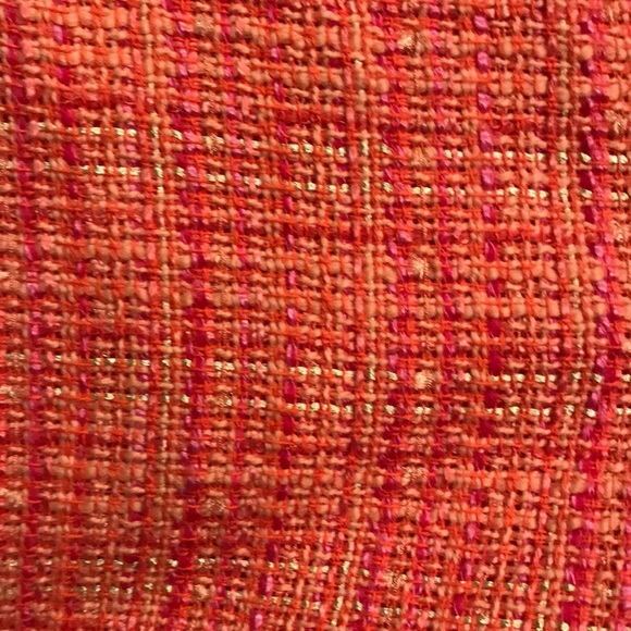 J. Crew women’s tweed skirt in coral neon - Picture 3 of 4